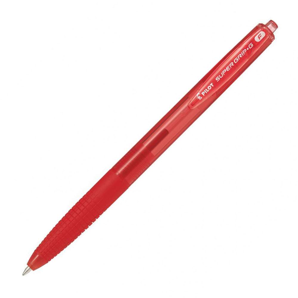 Pilot Supergrip G Retractable Ballpoint Pen - Red