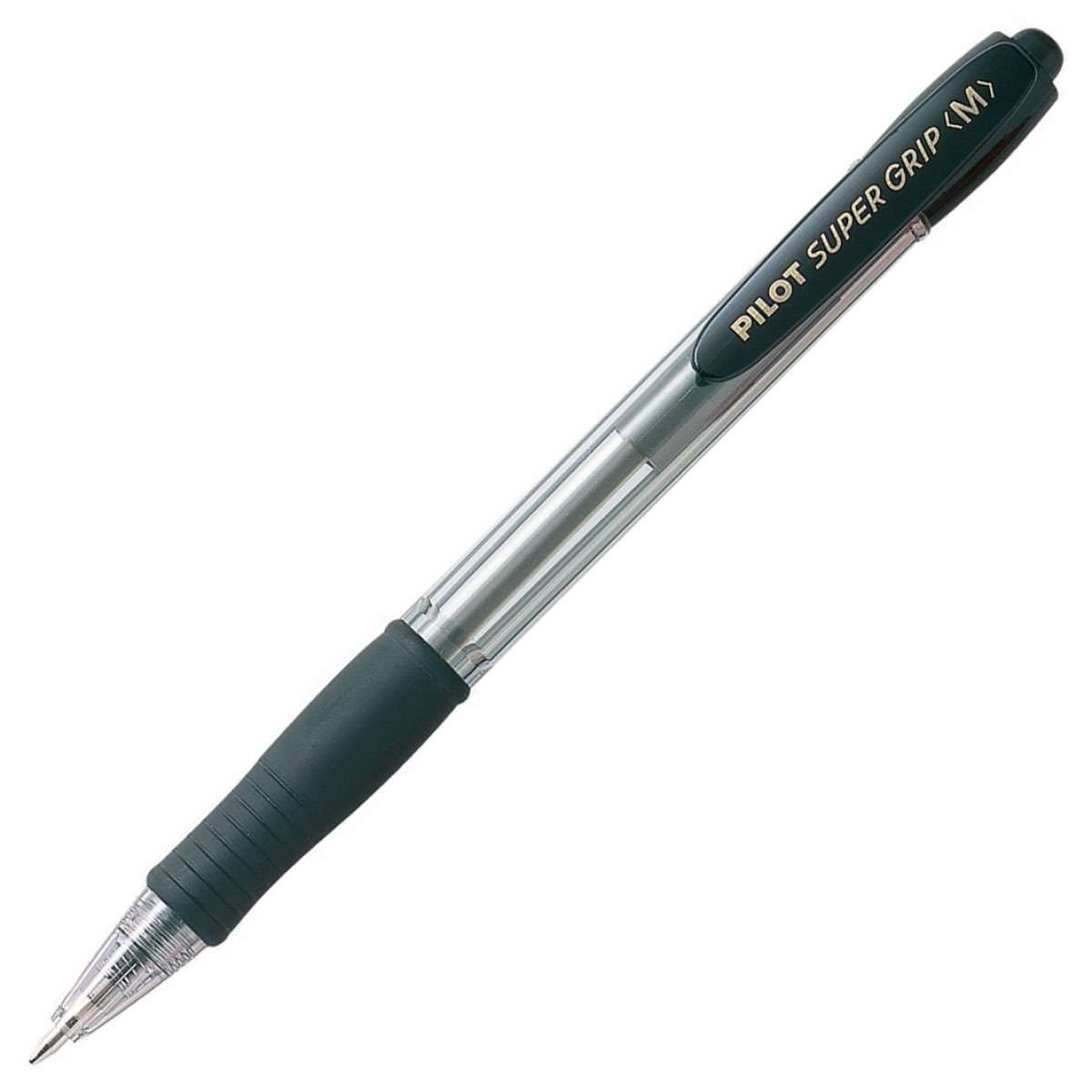 Pilot Supergrip Retractable Ballpoint Pen - Black Medium 1.0mm