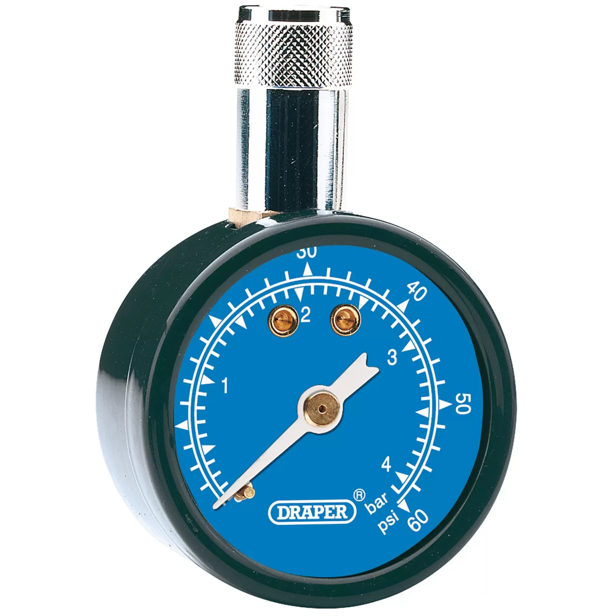 Draper Tools - 69923 - Tyre Pressure Gauge TPG101, 0 - 60psi, 0 - 4 bar