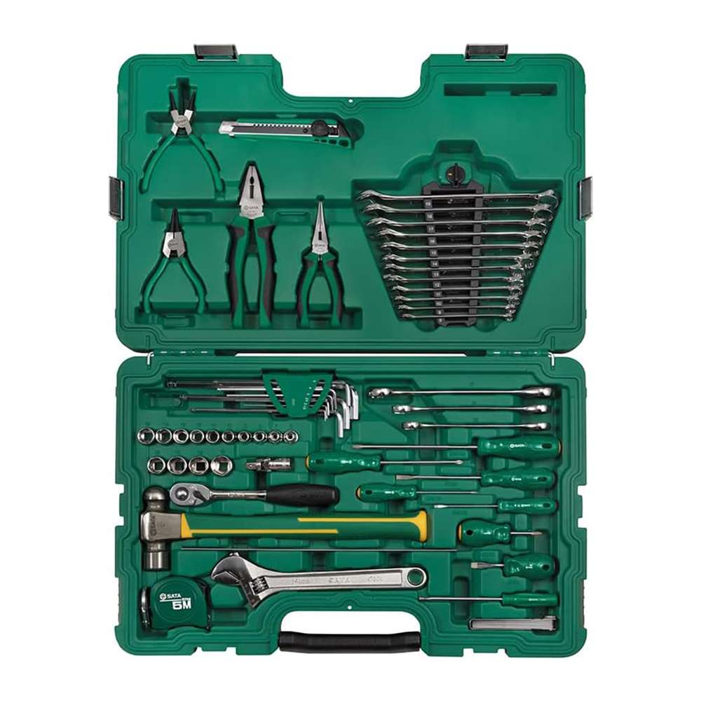 SATA ST09516SJ 58-Piece 3/8" Drive 6 Point Metric Mechanic Tool Set