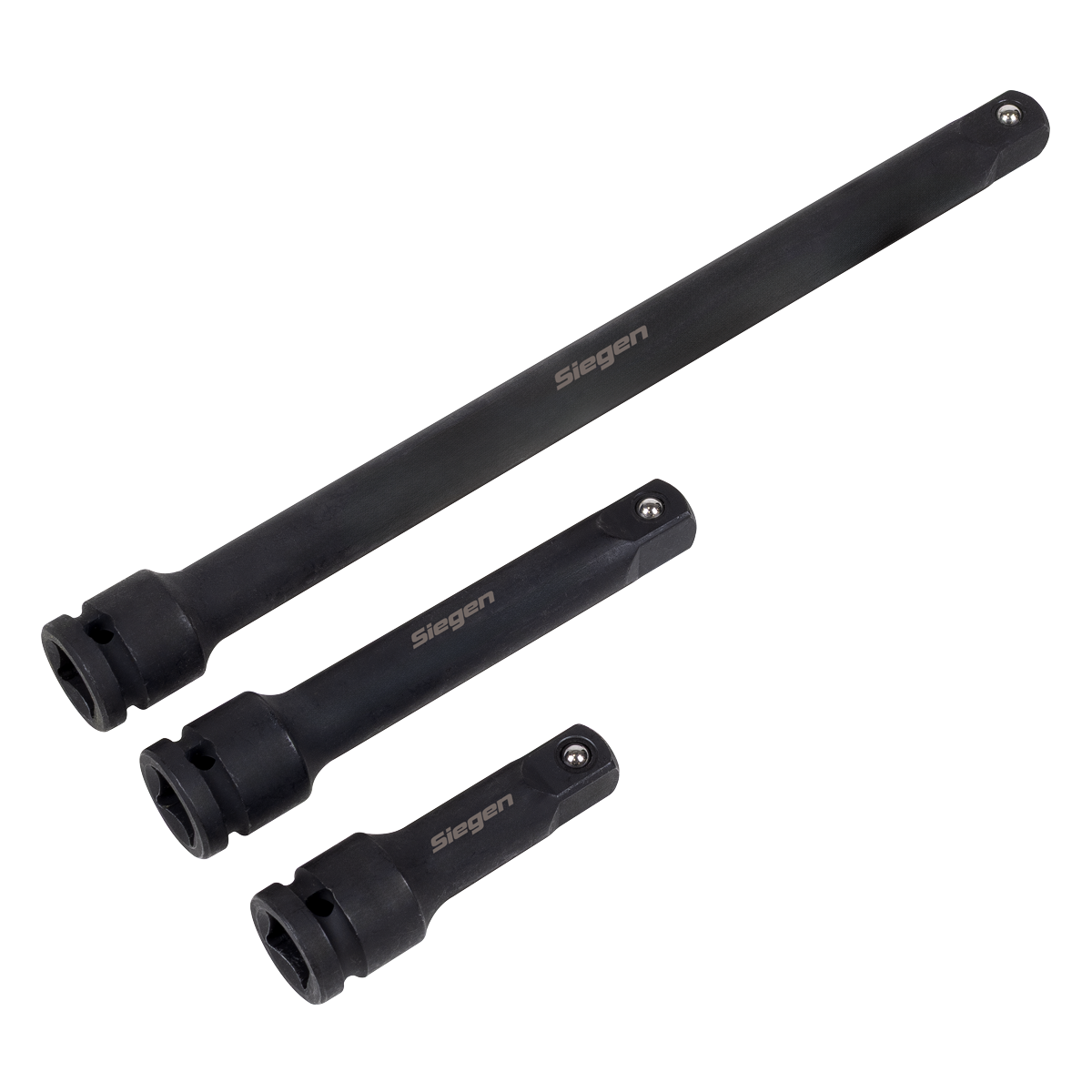Siegen Impact Extension Bar Set 1/2"Sq Drive 3pc [S01322]