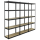 Racking Unit with 5 Shelves 340kg Capacity Per Level - Set of 3
