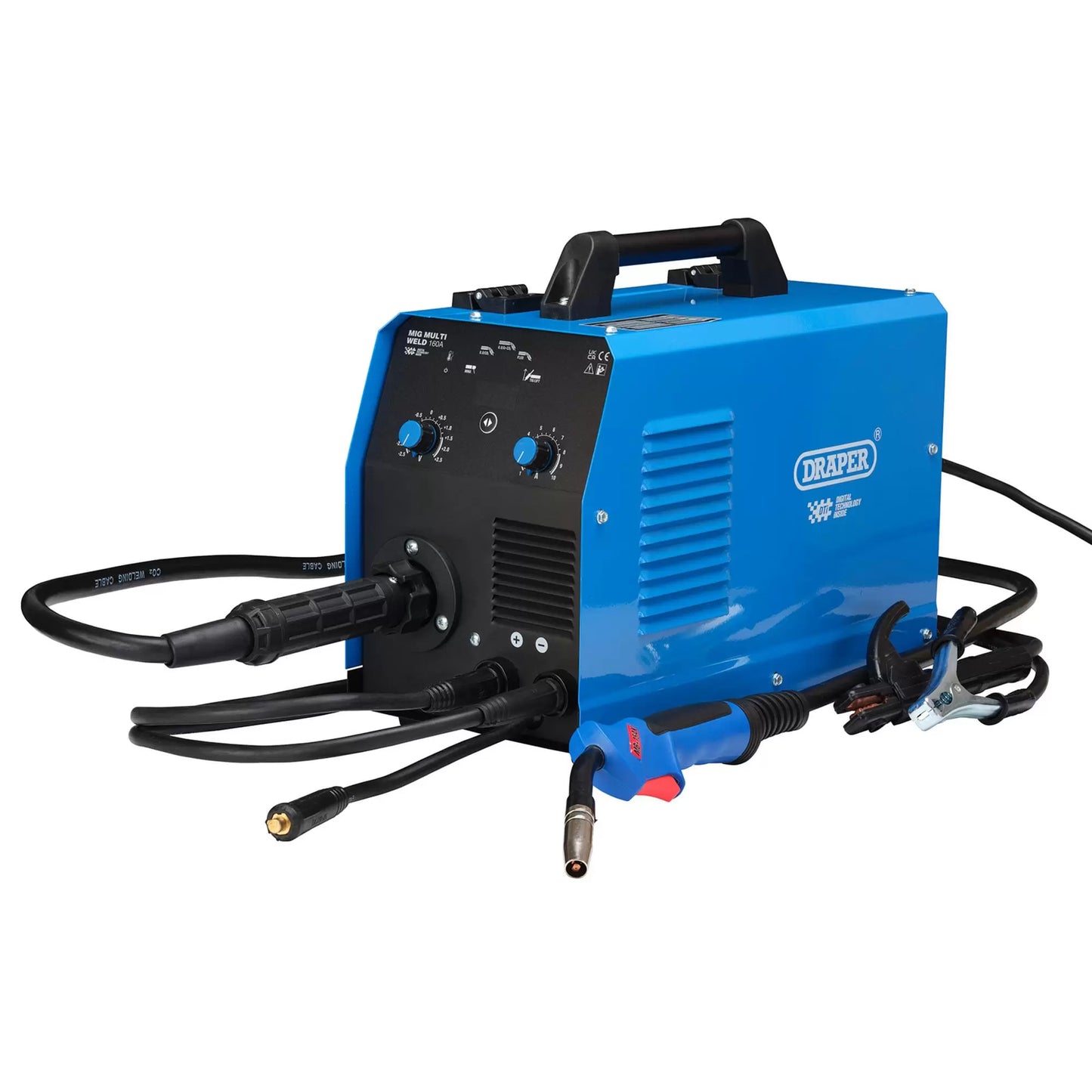 Draper Tools - 70047 - Gas/Gasless MIG Inverter Multi-Welder Dti, 160A