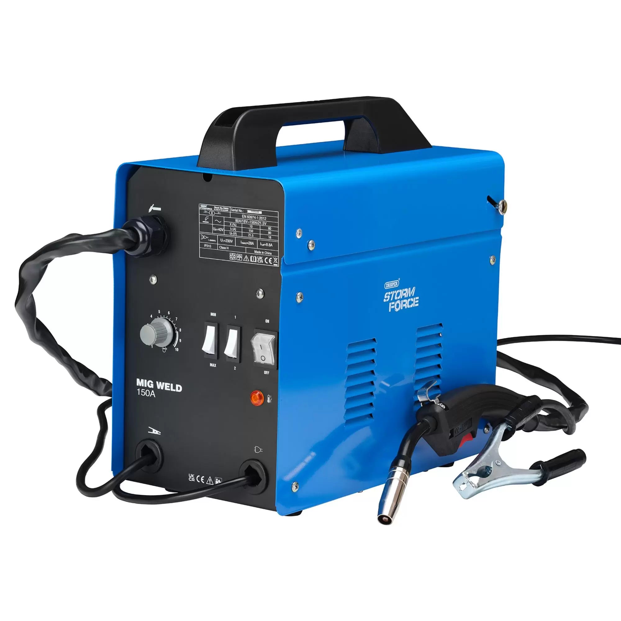 Draper Tools - 70050 - Draper Gasless MIG Welder, 150A