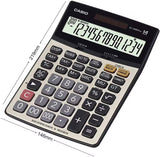 Casio 14 Digits Calculator For High Functionality For Professional Tasks - Silver & Black
