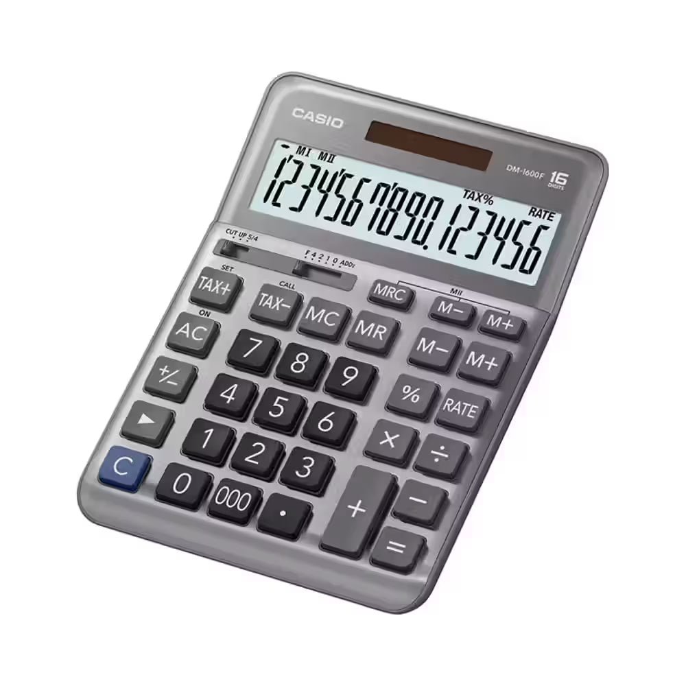 Casio 16 Digits Check And Correct Calculator For Large Scale Calculations - Grey