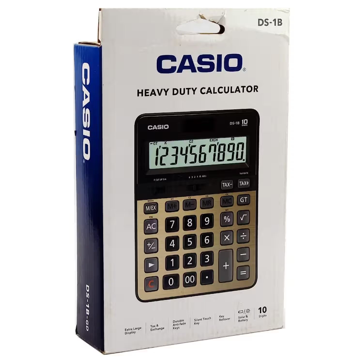 Casio 10 Digits Calculator – Compact Design For Everyday Calculations - Black & Grey