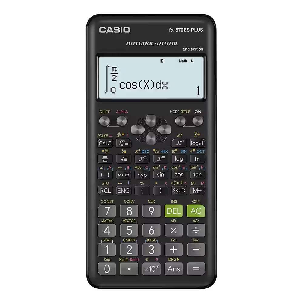 Casio Scientific Calculator, 505 Functions – High-Precision For Complex Calculations - Black