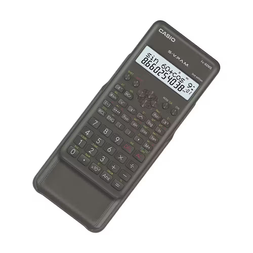 Casio 2Nd Gen Non-Programmable Scientific Calculator - 240 Functions, 2-Line Display - Black