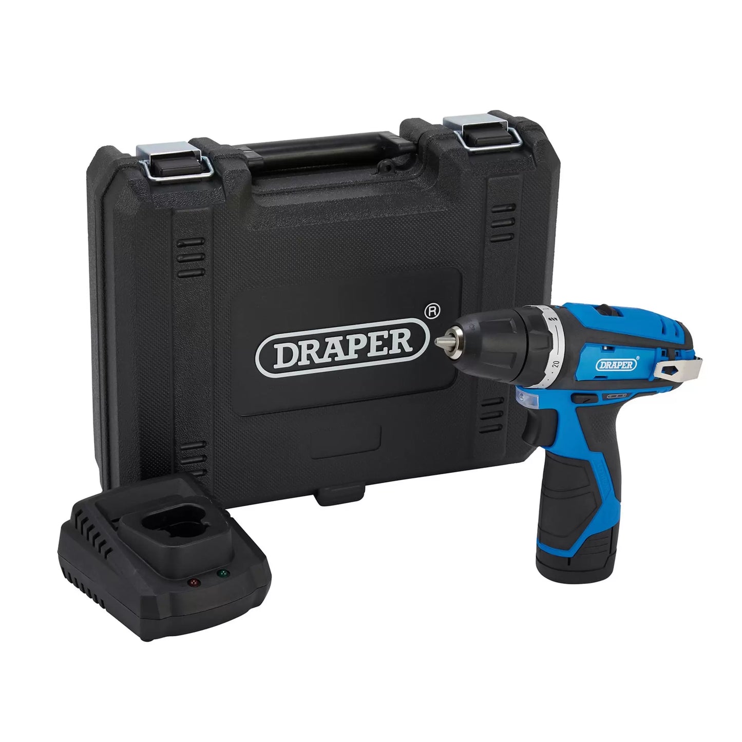 Draper Tools - 70328 - 12V Drill Driver, 1 x 1.5Ah Battery, 1 x Fast Charger