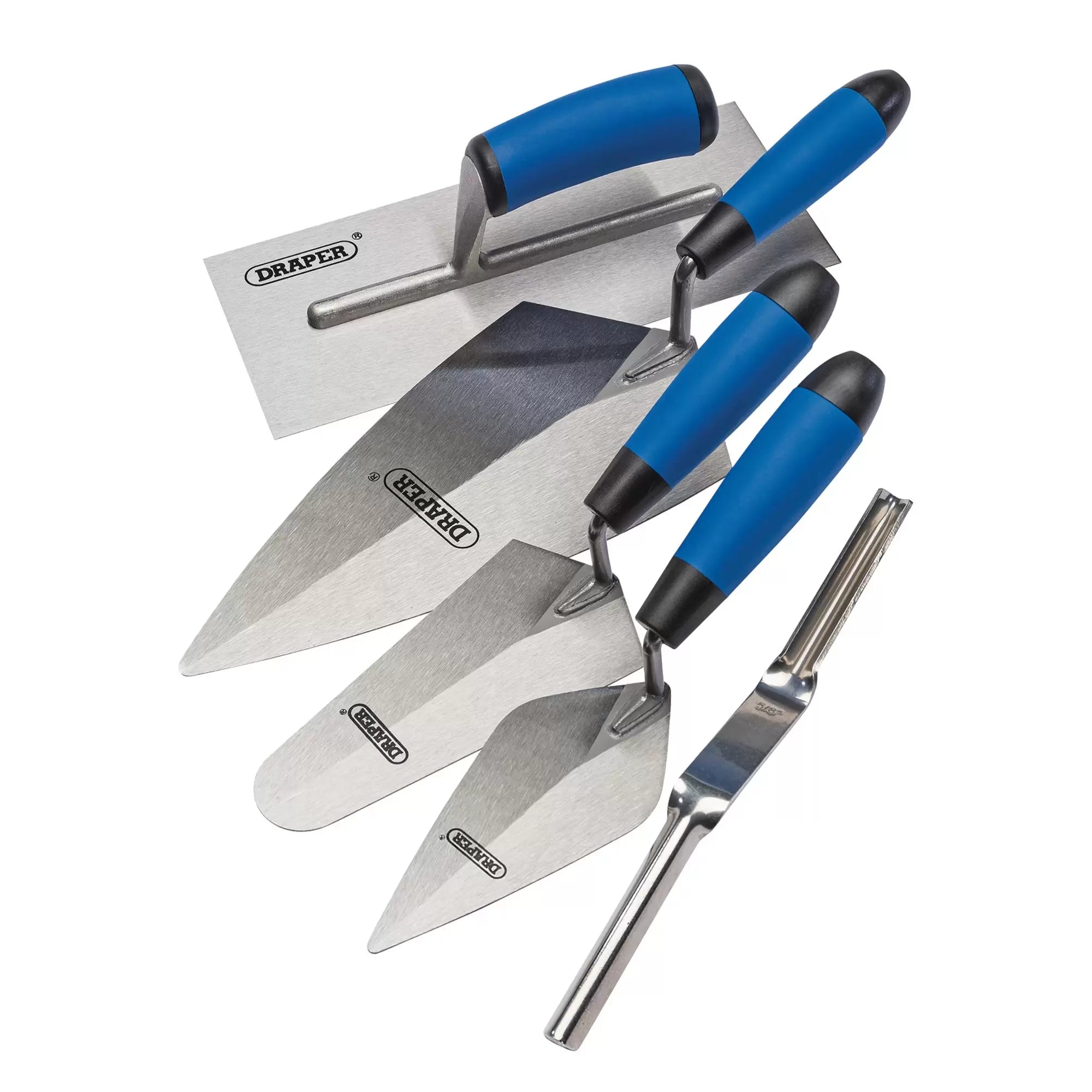 Draper Tools - 70372 - Soft Grip Trowel Set (5 Piece)