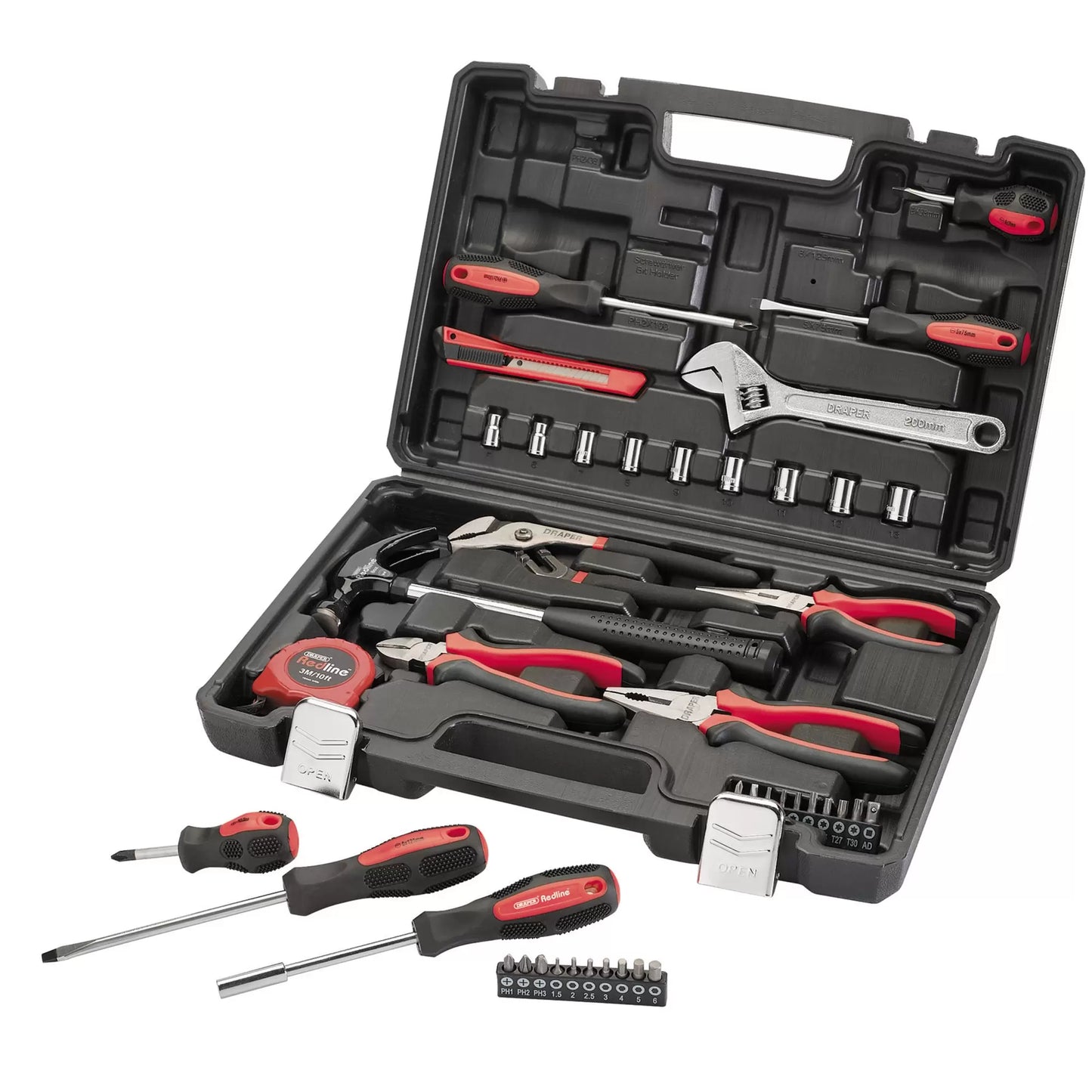 Draper Tools - 70382 - Draper Redline® Home Essential Tool Kit (43 Piece)