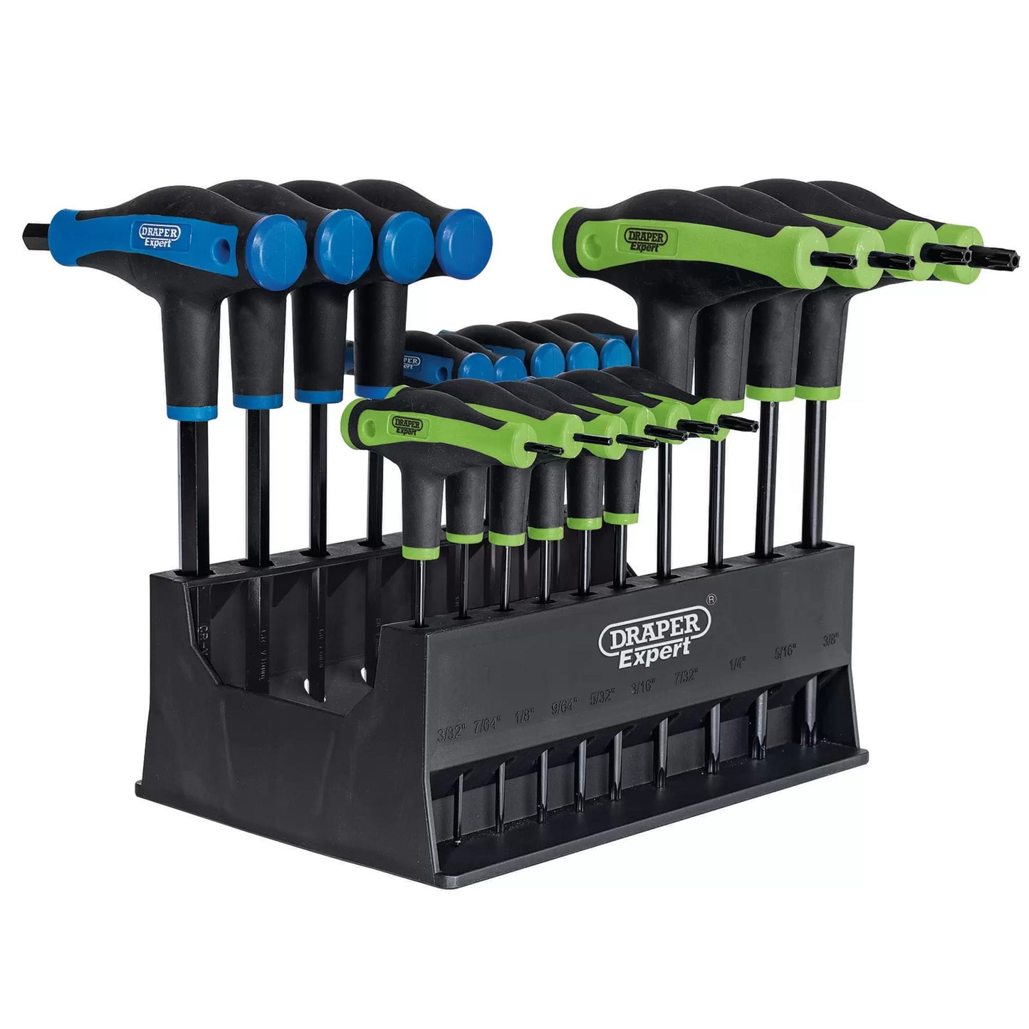 Draper Tools - 70388 - Draper Expert TX-STAR® & Hex Soft Grip Metric T-Handle Key Set (20 Piece)