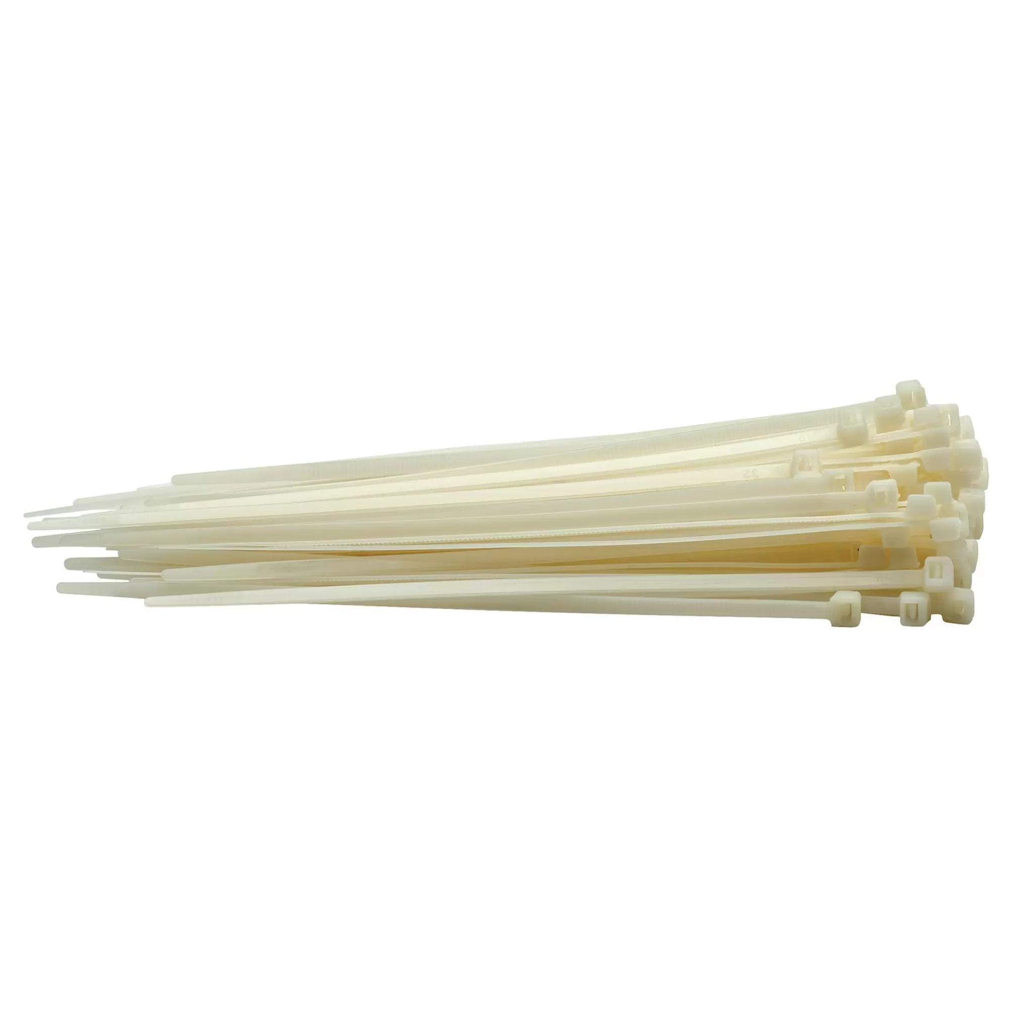 Draper Tools - 70394 - Cable Ties, 4.8 x 200mm, White (Pack of 100)
