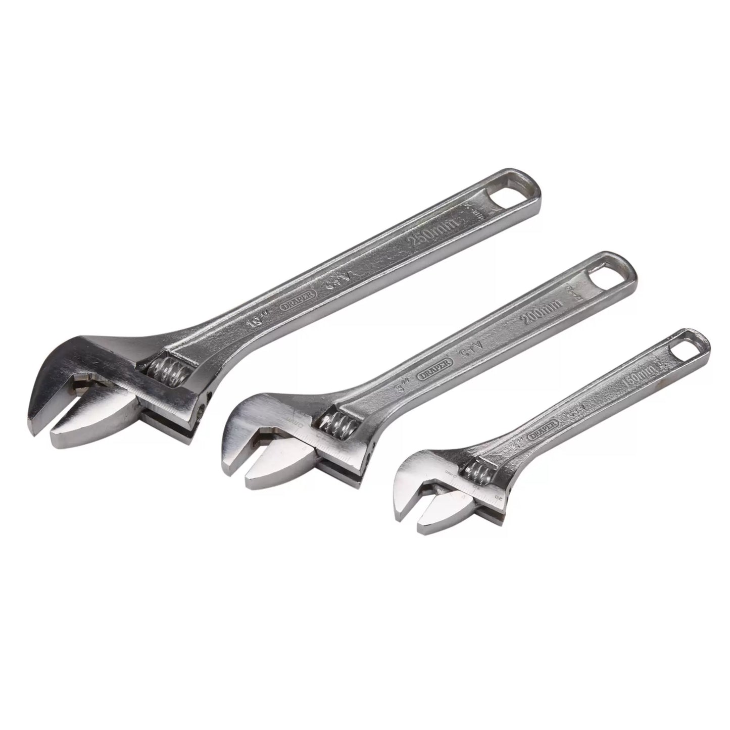 Draper Tools - 70409 - Adjustable Wrench Set (3 Piece)