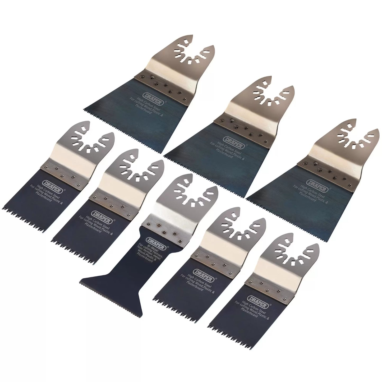 Draper Tools - 70483 - Oscillating Multi-Tool Blade Set (8 Piece)