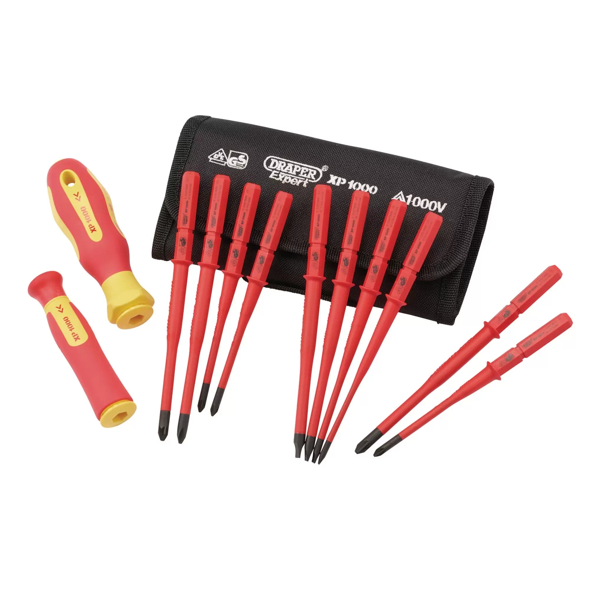 Draper Tools - 70867 - XP1000® VDE Slimline Interchangeable Screwdriver Set (12 Piece)