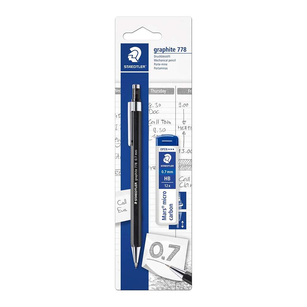 Staedtler Graphite Mechanical Pencil, 0.7mm, Pencil + Lead Set