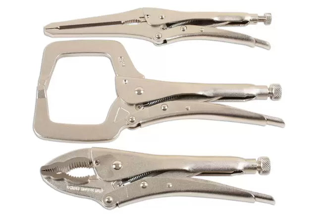 Laser - 7129 - Locking Grip Wrench & Clamp Set 3pc