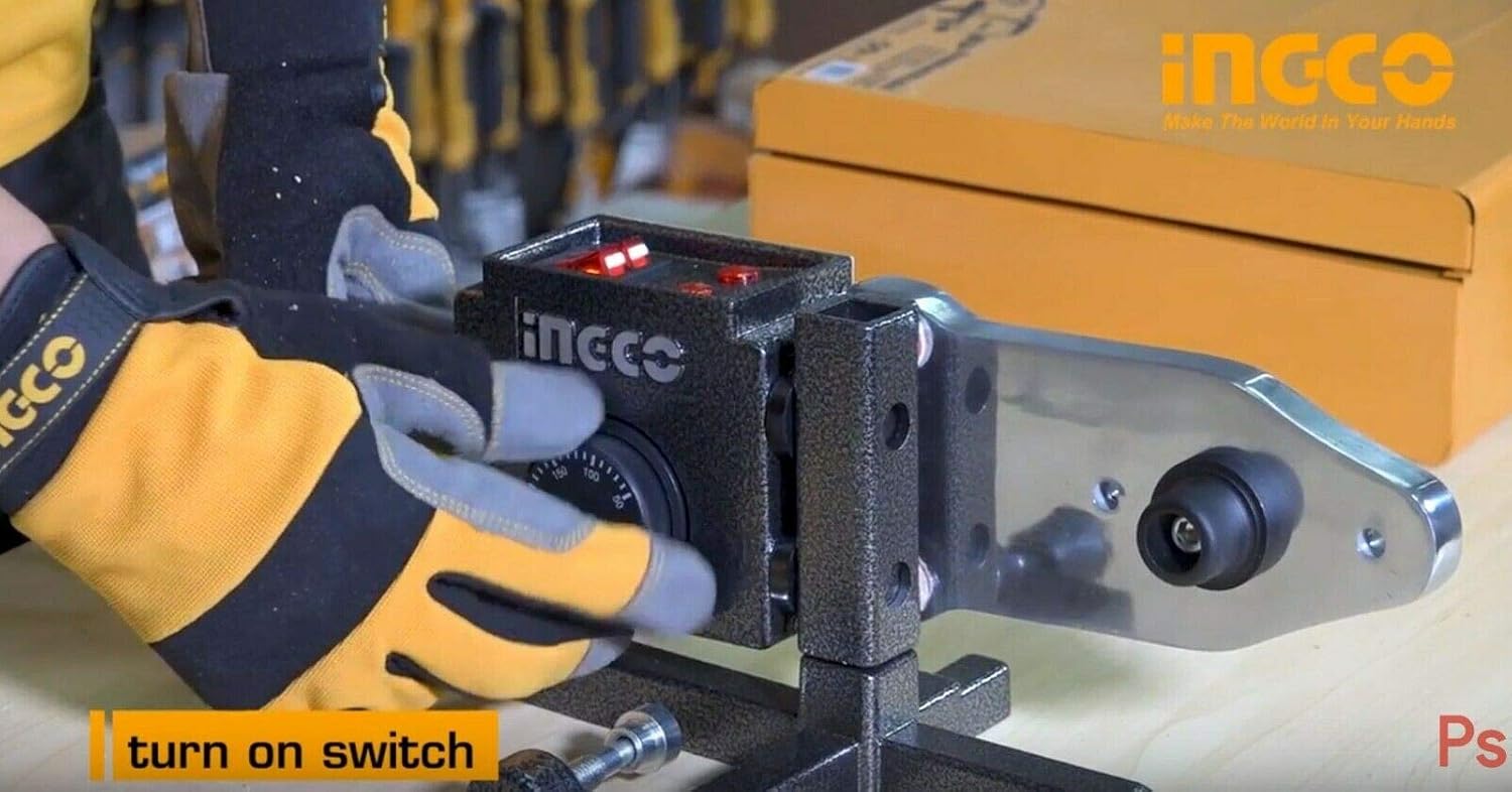 INGCO Plastic Tube Welding Tool Kit – for HDPE, PP, PVC Pipes – PTWT215002