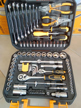 INGCO 100-Piece Professional Hand Tools Set in Metal Case – HKTHP21001