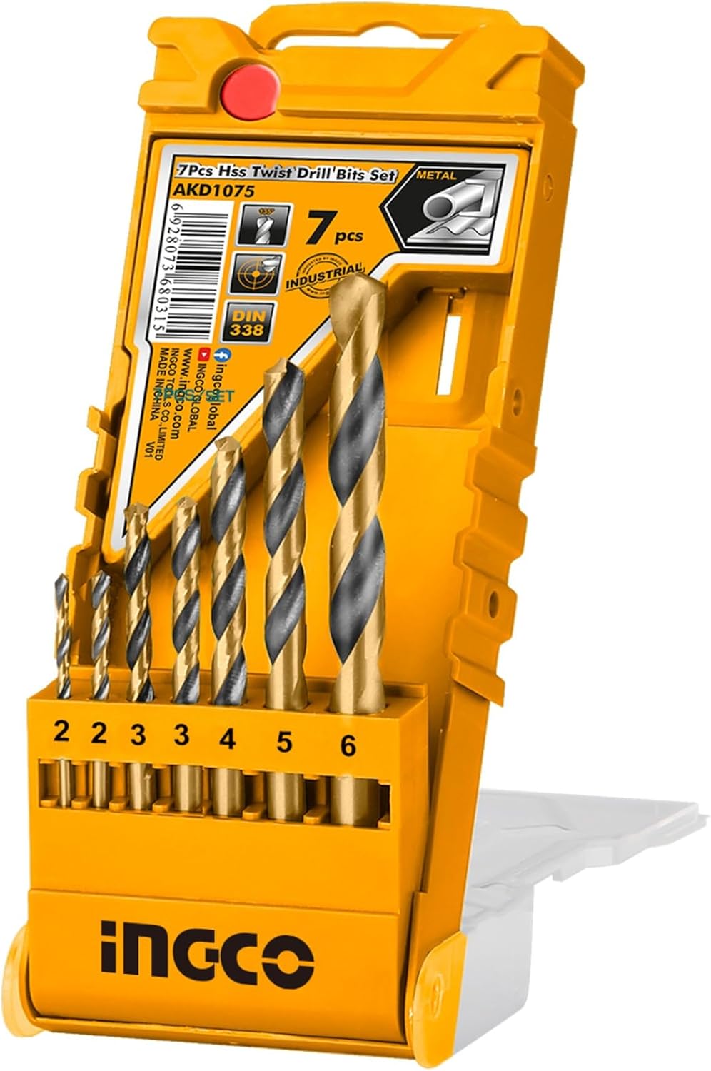 &nbsp;INGCO 107-Piece Drill &amp; Driver Bit Set – High-Speed Steel, in Storage Case – AKD1075