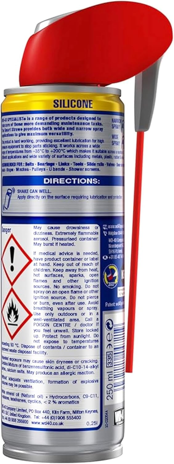 WD-40 High Performance Silicone Lubricant Spray – 250ml