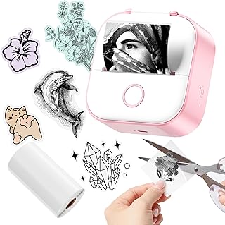 Memoqueen Pocket Sticker Printer T02 Mini Pocket Thermal Printer - Pink