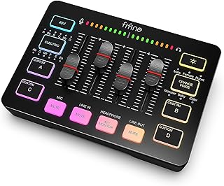 FIFINE Gaming Audio Mixer SC3