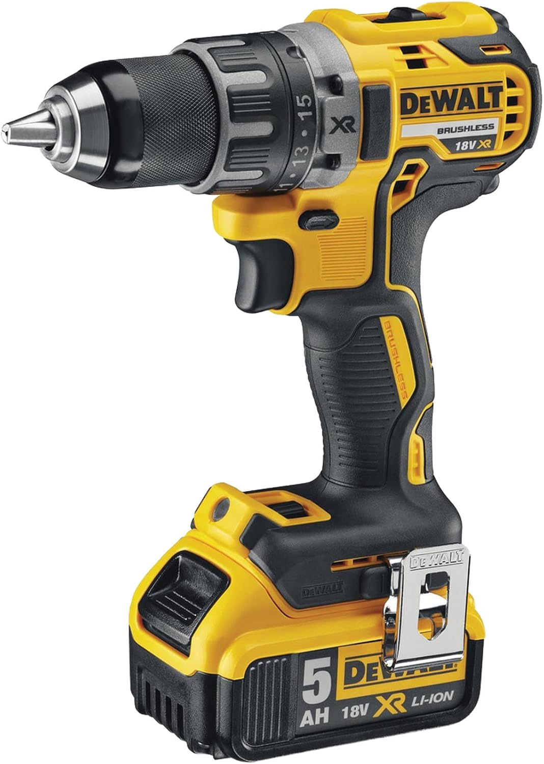 DEWALT DCD791P2-GB 18V XR Compact Brushless Drill Driver – 3 Years Warranty