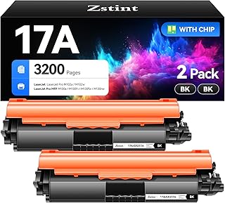 17A Black Toner Cartridge 2-Pack High Yield for HP 17A CF217A