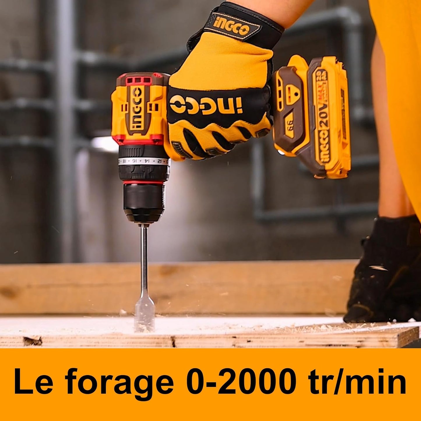 INGCO 20V Compact Brushless Cordless Impact Drill/Driver – 66Nm CIDLI20668