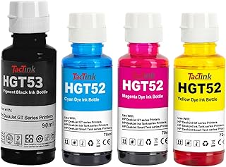 TacTink GT53 90ML GT52 70ML Ink Bottle for HP Ink Tank 319 410 419 Smart Tank 500 502 508 511 514 515 518 519 530 531 532