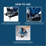 Bosch Professional Jigsaw GST 90 BE (650 Watts, including Dust Extraction Set, Hex Key WAF 5, Anti-Splinter Guard, 1 x Jigsaw Blade T 144 DP, Precision for Wood, Carrying Case)