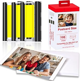 Canon Selphy KP-108IN Ink and Paper Set (108 Sheets)