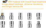 INGCO 12-Piece 1/2" Drive Socket Set – Metric, CR-V Steel, with Case – HKTS12122