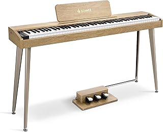 Donner DDP-60 88 Key Digital Piano, Velocity-Sensitive Keys, 128 Voices