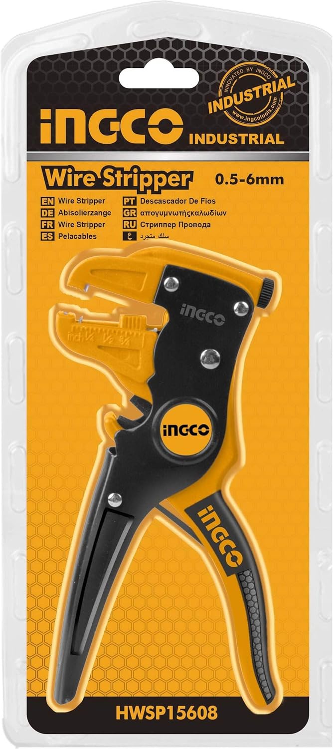 INGCO Professional Automatic Wire Stripper & Cutter – HWSP15608