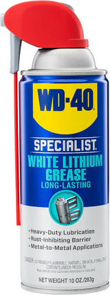 WD-40 Specialist White Lithium Grease Spray – 10 oz (High Performance)