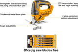 &nbsp;INGCO 800W Jig Saw – Variable Speed, Orbital Action, with Dust Blower – JS80028