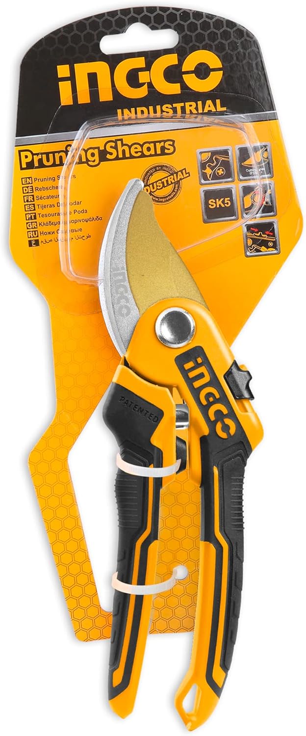 &nbsp;INGCO 8-Inch Professional Pruning Shears – Bypass Garden Scissors – HPS0601