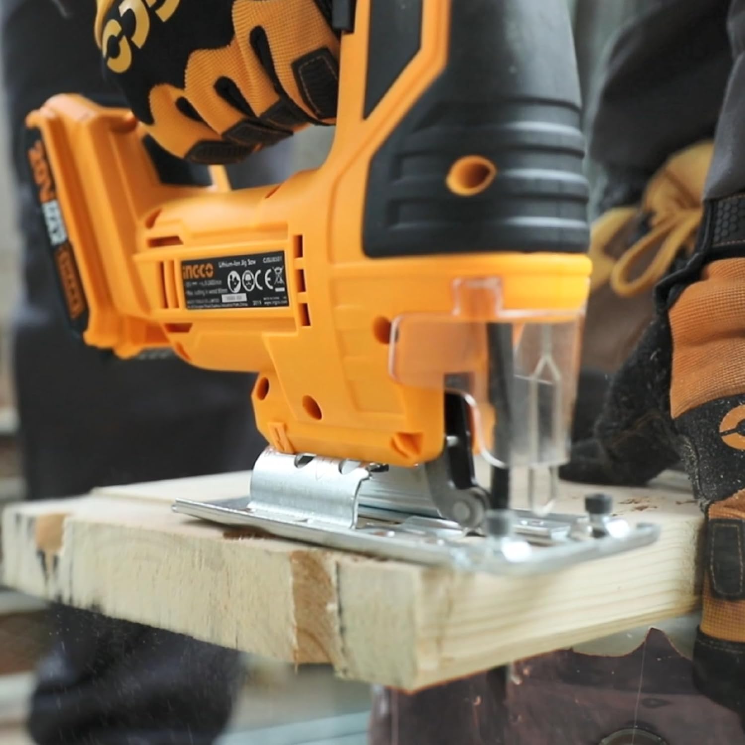 &nbsp;INGCO 800W Jig Saw – Variable Speed, Orbital Action, with Dust Blower – JS80028