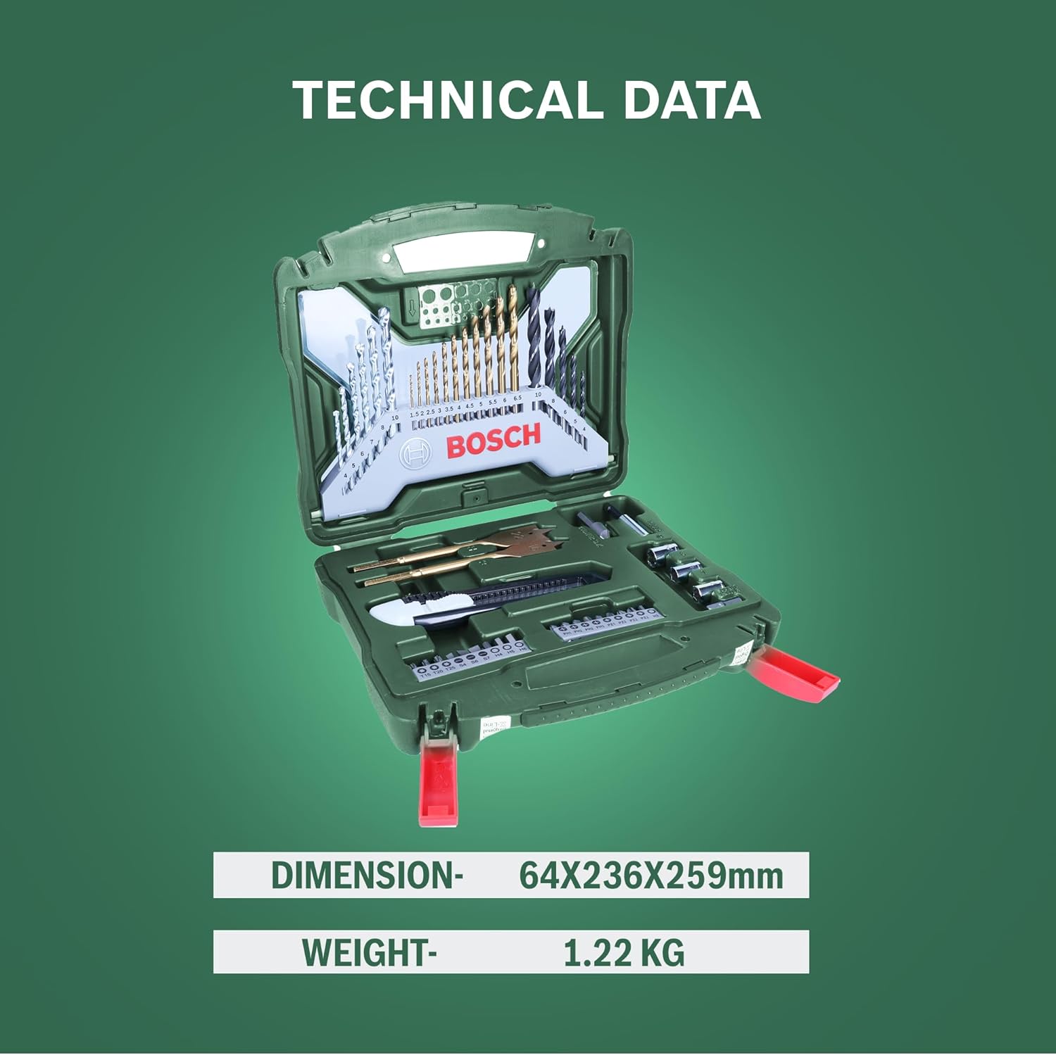 Bosch Cordless Drill EasyImpact 18V-38 with 2.5Ah Battery and Carrying Case