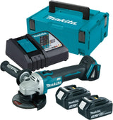 Makita Cordless Brushless Angle Grinder 115mm for 18V Li-Ion – Model DGA455RFJ