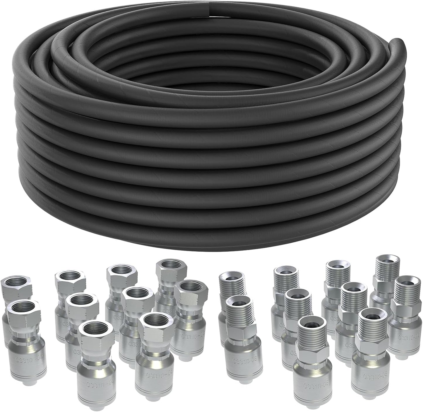 Flexible Hydraulic Hose 3/4" , 20–60 Bar, Male & Female NPT