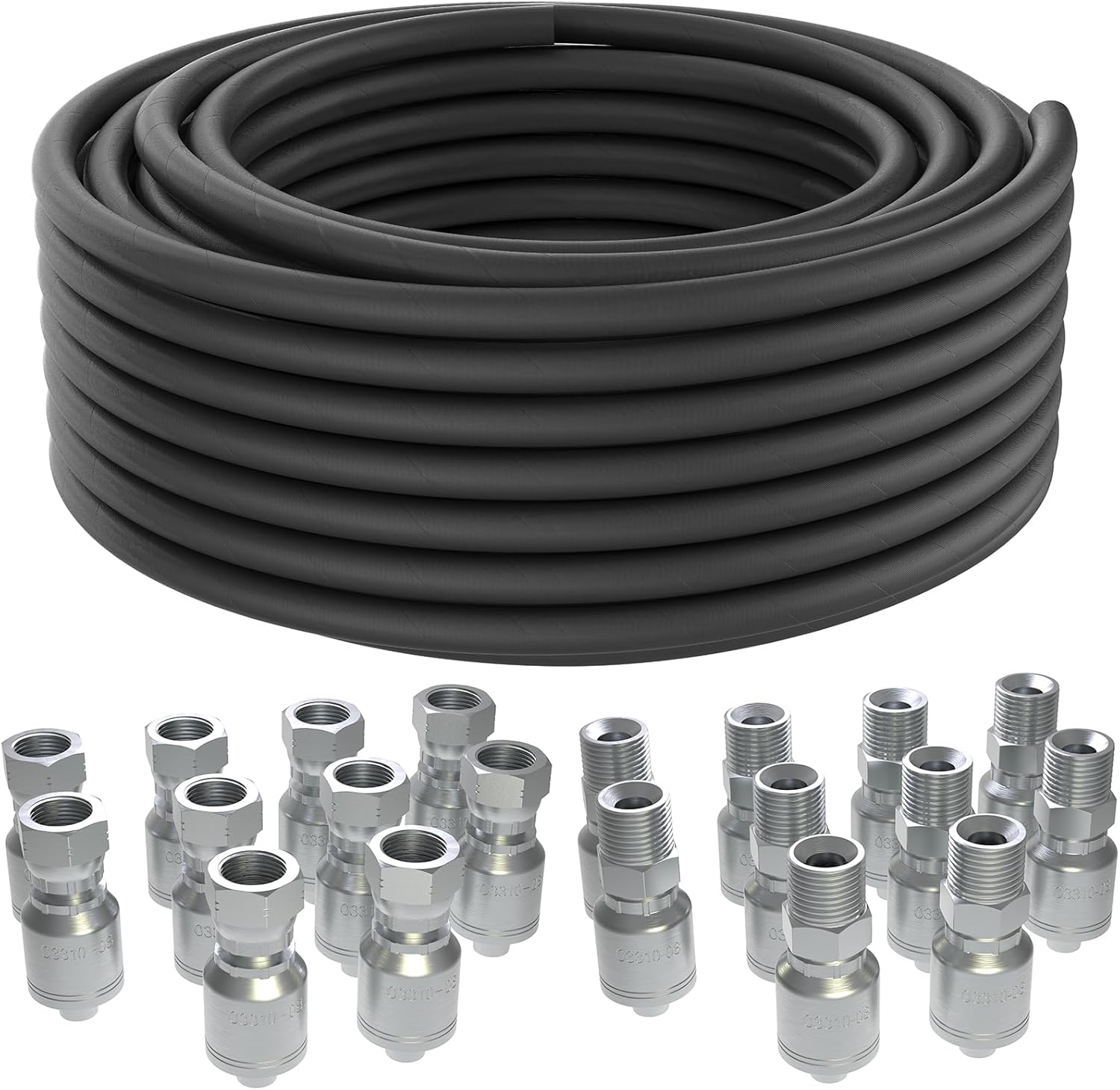 Flexible Hydraulic Hose 3/4" , 20–60 Bar, Male & Female NPT