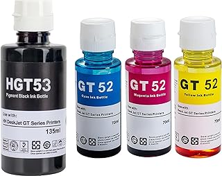 SYXUMLKLS GT52 Ink Refill Kit for HP Smart Tank Printers