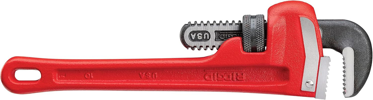 Ridgid 31010 Heavy-Duty Straight Pipe Wrench – 10 Inch (250mm)