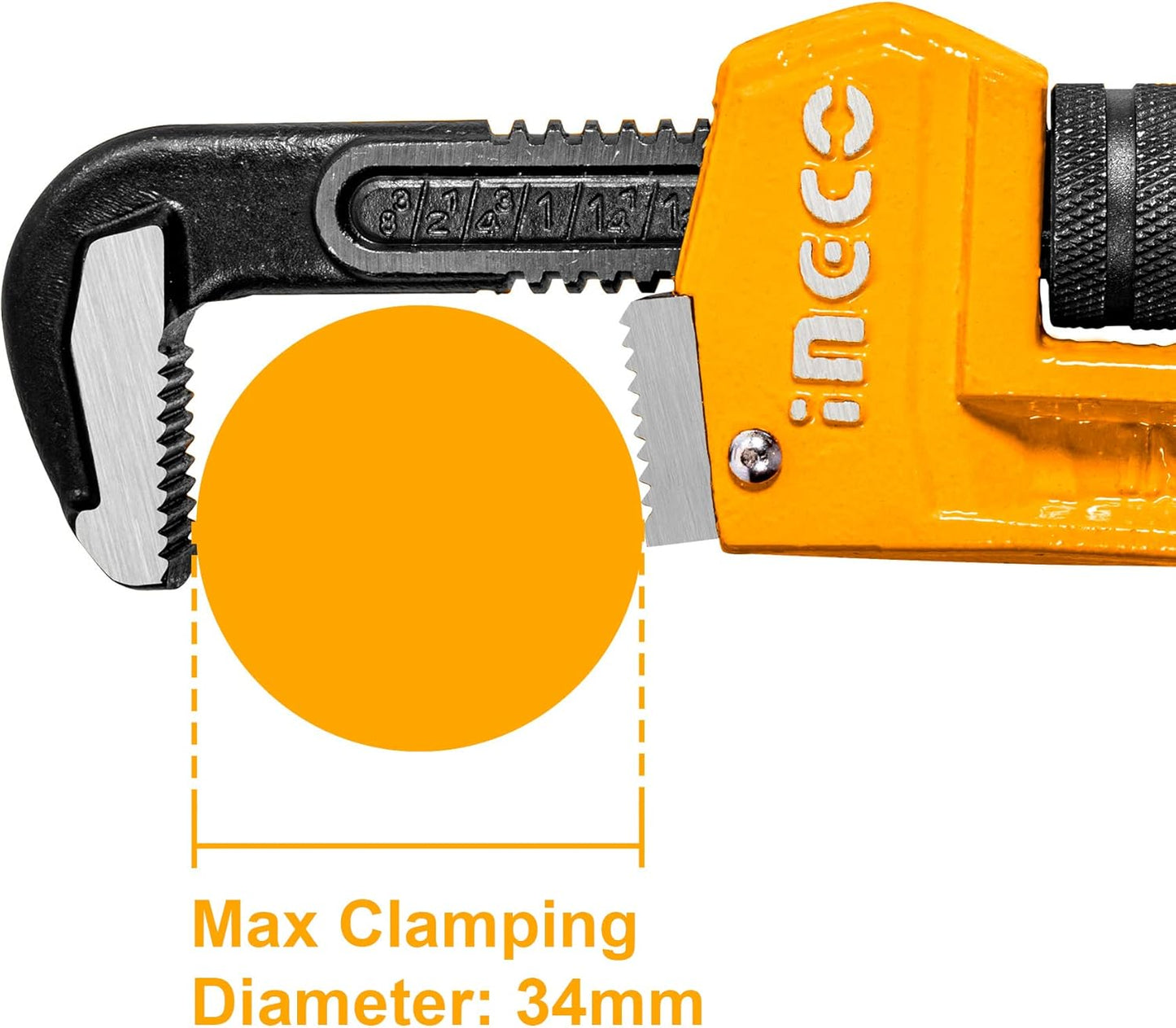 INGCO Adjustable Pipe Wrench 10 Inch (250mm) – HPW0810