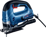 Bosch Professional Jigsaw GST 90 BE (650 Watts, including Dust Extraction Set, Hex Key WAF 5, Anti-Splinter Guard, 1 x Jigsaw Blade T 144 DP, Precision for Wood, Carrying Case)
